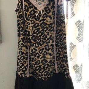 Pink & Brown Leopard print Baby Phat loungewear